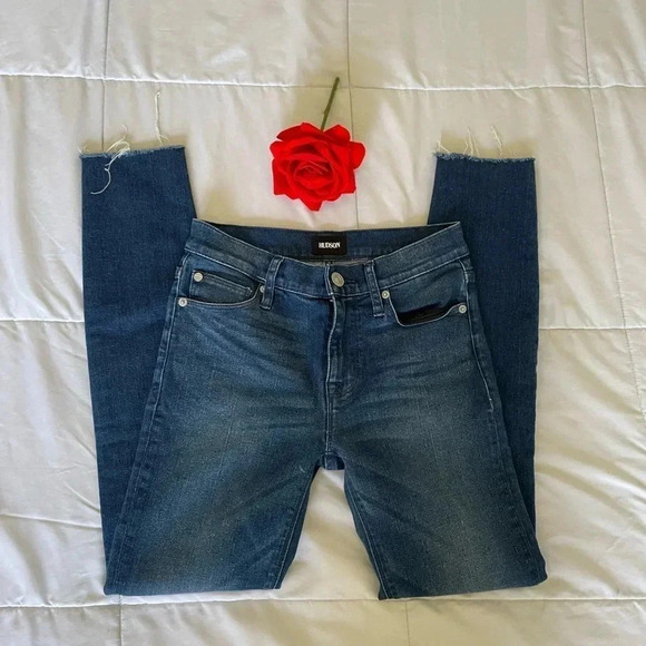 Hudson ankle raw hem skinny denim - Picture 8 of 9